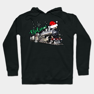 Christmas North Pole Polar Express All Abroad Xmas Santa Train Hoodie